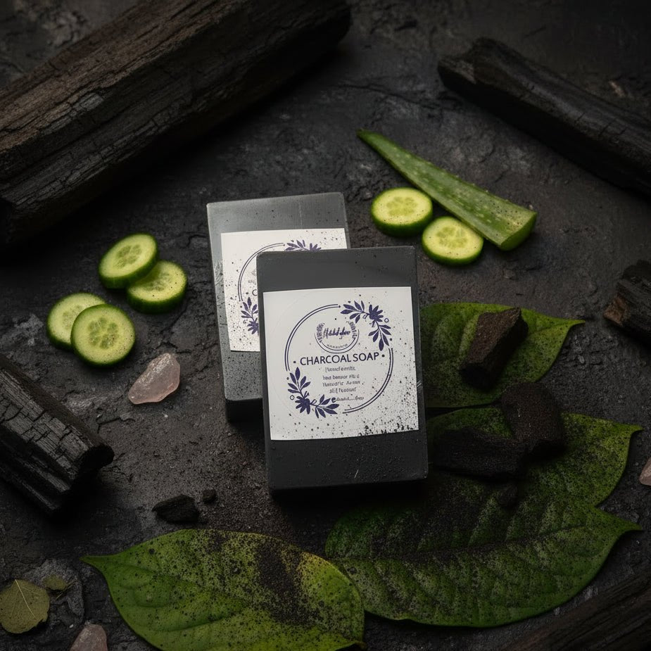 Charcoal Cold Process Soap - Herbtheroryorganics