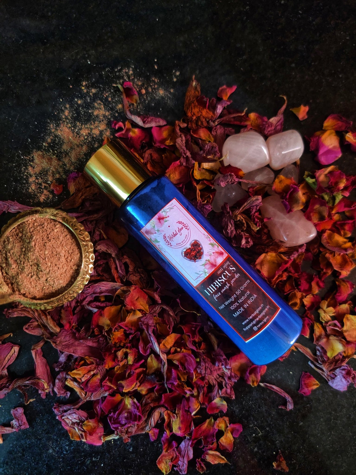 Hibiscus Anti Aging Face Wash Powder - Herbtheroryorganics