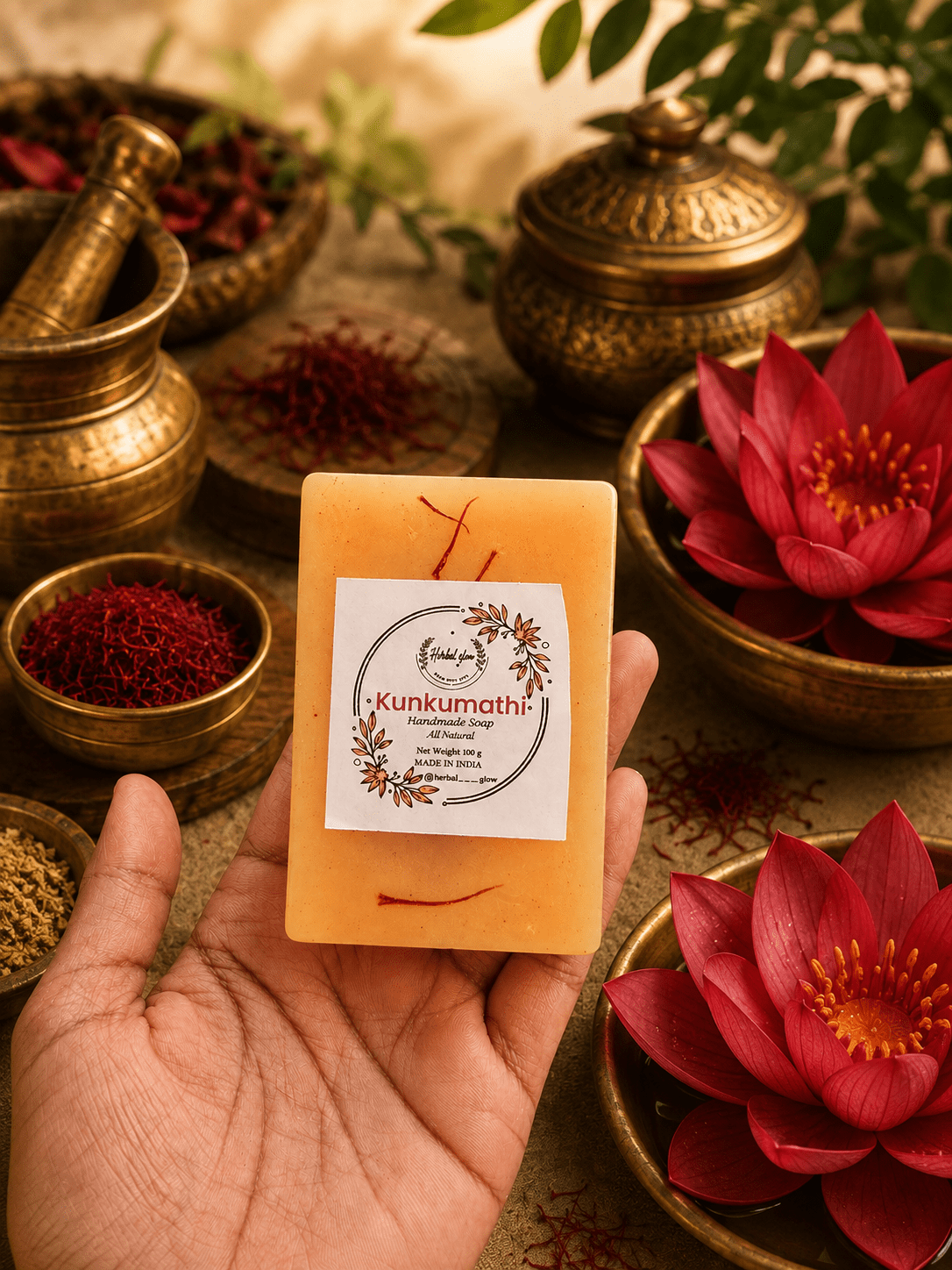 Kunkumathi Oil Handmade Soap - Herbtheroryorganics