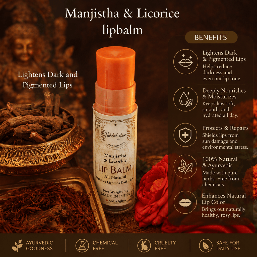 Manjistha And Licorice Lip Balm - Herbtheroryorganics
