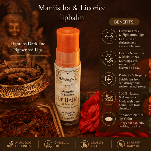 Manjistha And Licorice Lip Balm - Herbtheroryorganics