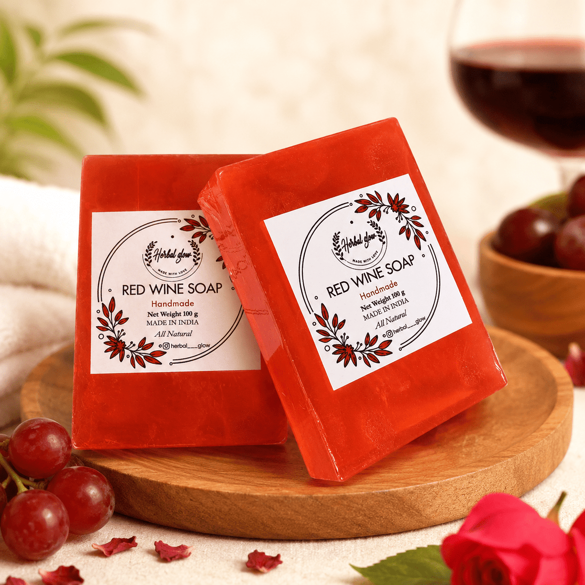 Red Wine Handmade Soap - Herbtheroryorganics