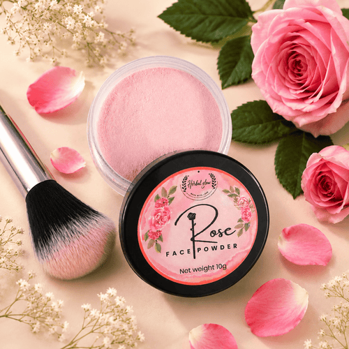 Rose Face Powder 100% Natural - Herbtheroryorganics