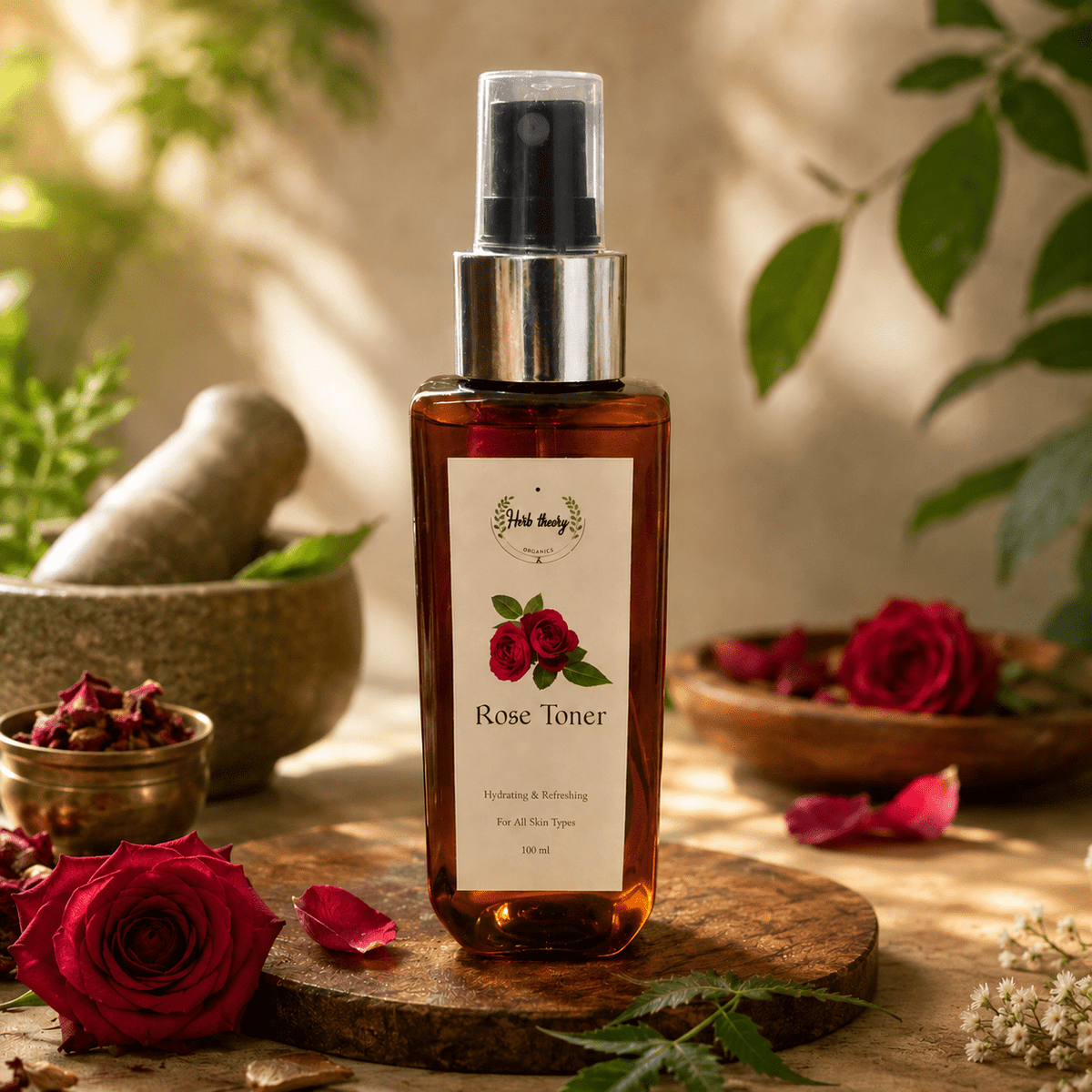Rose Water Toner Mist - Herbtheroryorganics