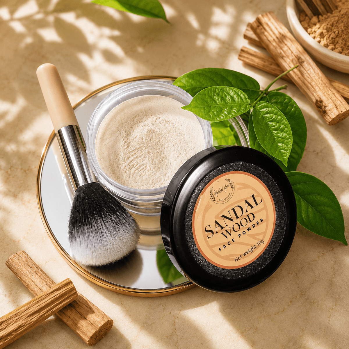 Sandalwood Face Powder - Herbtheroryorganics